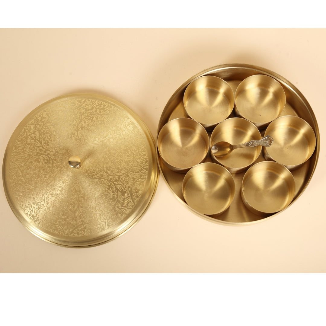 brass masala box