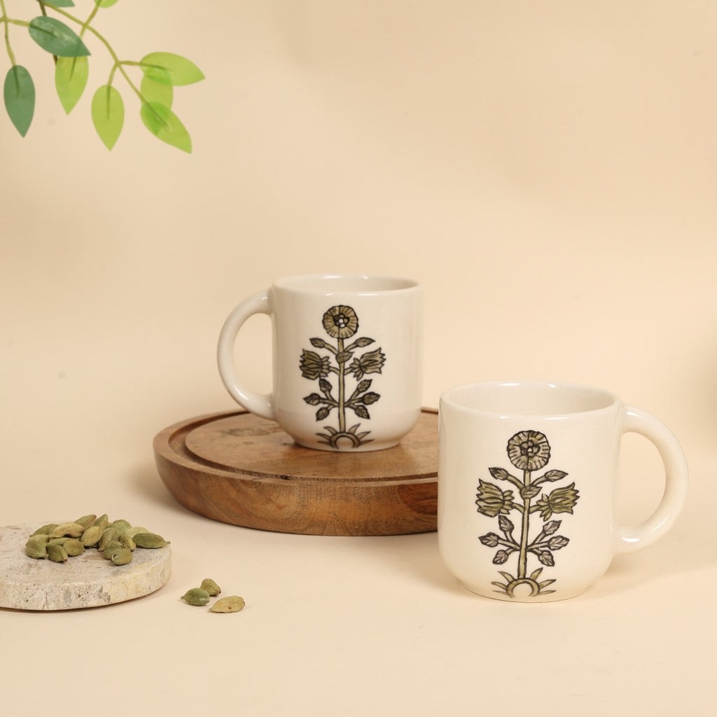 Ochre Botanical Coffee Mug