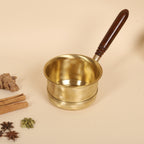 Artisan Brass Tea Pan With Wooden Handle
