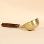 Artisan Brass Tadka Pan With Wooden Handle