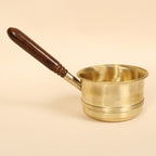 Artisan Brass Tea Pan With Wooden Handle